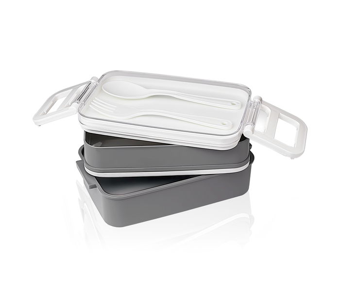 Thermosport Fiambrera Plástico 2 Niveles con Cubiertos Termo 17,9 x 10,5 x 8,2 cm (12 Unidades) Thermosport Fiambrera Plástico 2 Niveles con Cubiertos Termo 17,9 x 10,5 x 8,2 cm (12 Unidades)