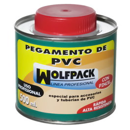 Wolfpack Pegamento PVC con Pincel 500 ml