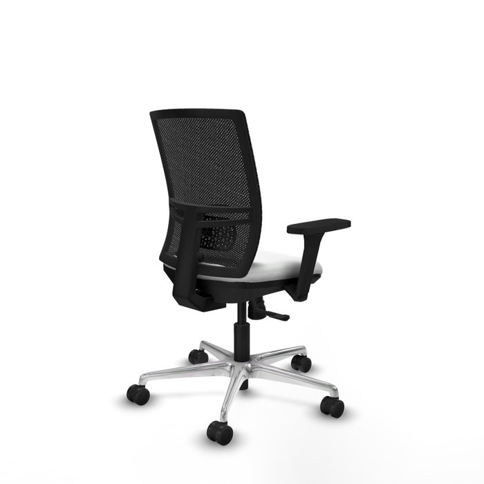PIQUERAS Y CRESPO Silla de oficina Yunquera con mecanismo Sincro Blanco y Negro PIQUERAS Y CRESPO Silla de oficina Yunquera con mecanismo Sincro Blanco y Negro
