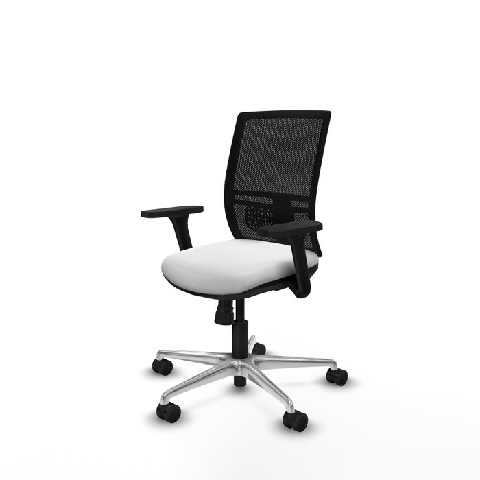 PIQUERAS Y CRESPO Silla de oficina Yunquera con mecanismo Sincro Blanco y Negro PIQUERAS Y CRESPO Silla de oficina Yunquera con mecanismo Sincro Blanco y Negro