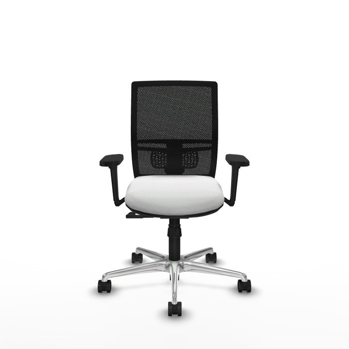 PIQUERAS Y CRESPO Silla de oficina Yunquera con mecanismo Sincro Blanco y Negro PIQUERAS Y CRESPO Silla de oficina Yunquera con mecanismo Sincro Blanco y Negro