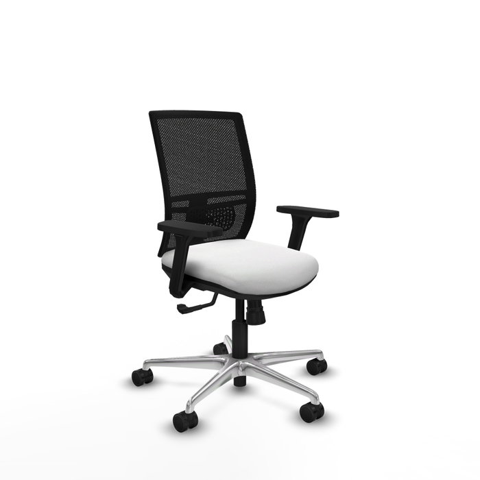 PIQUERAS Y CRESPO Silla de oficina Yunquera con mecanismo Sincro Blanco y Negro PIQUERAS Y CRESPO Silla de oficina Yunquera con mecanismo Sincro Blanco y Negro