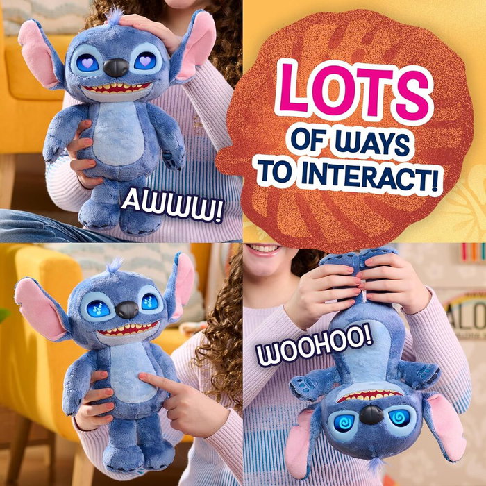 JUST PLAY Peluche Stitch Many Moods con ojos LCD y sonidos JUST PLAY Peluche Stitch Many Moods con ojos LCD y sonidos
