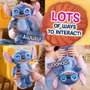 JUST PLAY Peluche Stitch Many Moods con ojos LCD y sonidos