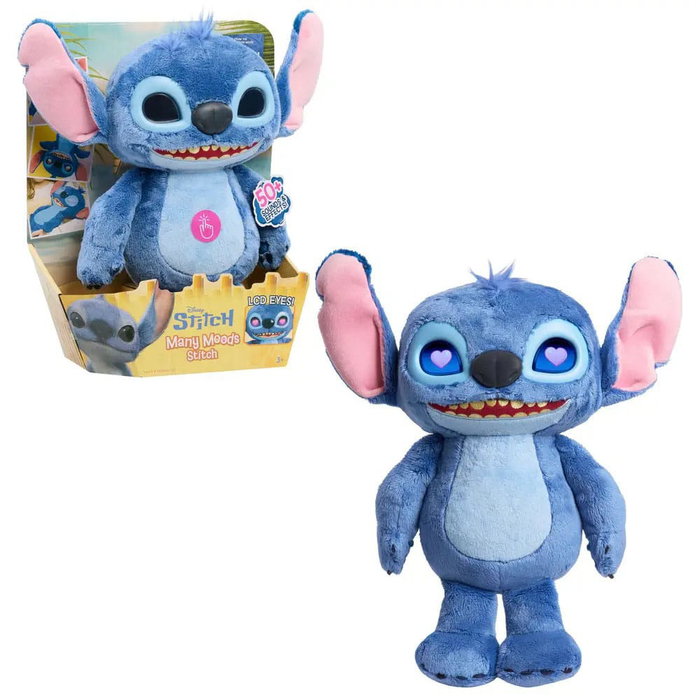 Lilo & Stitch Figura de peluche Con efectos especiales LCD y sonidos The Many Mood Stitch 36 cm Lilo & Stitch Figura de peluche Con efectos especiales LCD y sonidos The Many Mood Stitch 36 cm