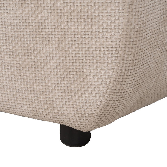 Ixia Puf Beige Tejido Salón 66 x 87 x 39 cm