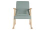 DKD Home Decor Mecedora Scandi Azul Celeste Natural 81 x 58 x 90 cm