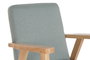 DKD Home Decor Mecedora Scandi Azul Celeste Natural 81 x 58 x 90 cm