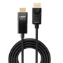 Lindy Cable de DisplayPort a HDMI Activo 2m con HDR y Soporte 4K@60Hz para Gráficas DP, Laptops y PCs