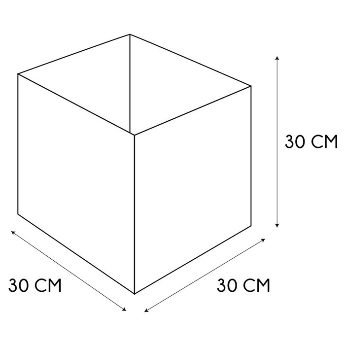 Home Deco Factory Essentiel Cesta de Almacenaje Plegable 30x30 cm