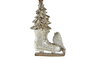 DKD Home Decor Decoración Colgante de Resina Patines Dorado