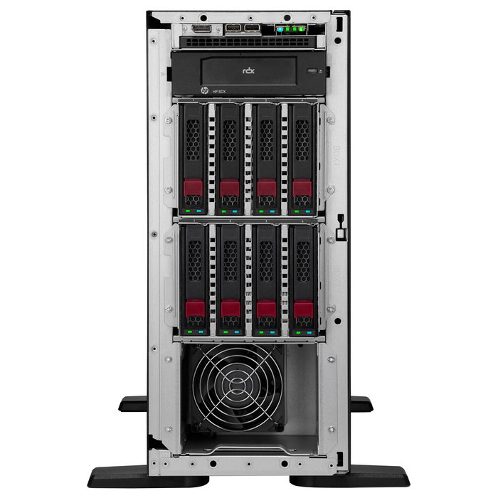HPE ProLiant ML110 Gen11 Torre - Servidor Intel Xeon Silver 4510 12c 2.4GHz, 64GB DDR5, RAID NS204i-u/MR408i-o, 8 Bahías SFF, 2x Fuente 1000W