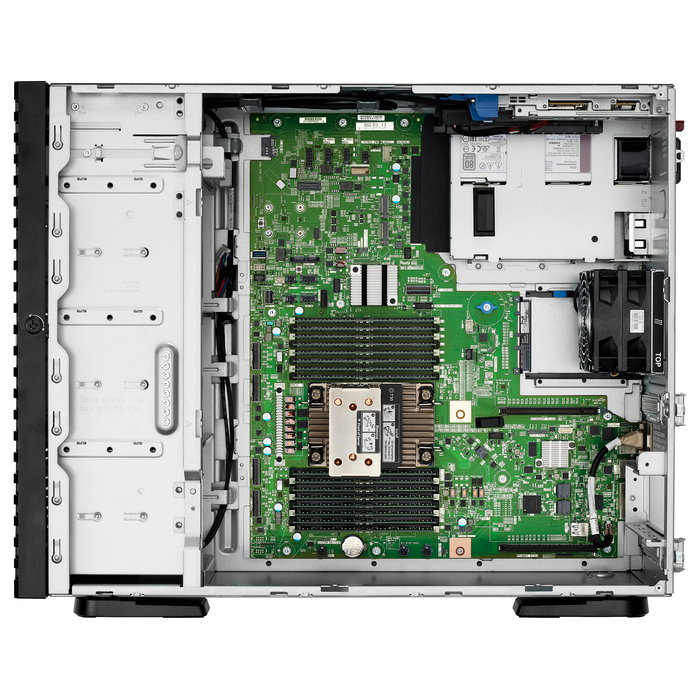 HPE ProLiant ML110 Gen11 Torre - Servidor Intel Xeon Silver 4510 12c 2.4GHz, 64GB DDR5, RAID NS204i-u/MR408i-o, 8 Bahías SFF, 2x Fuente 1000W