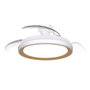 Philips Bliss Ventilador de Techo con Aspas Retráctiles y Luz LED 3 CCT (Blanco/Dorado, Ø106 cm) - Modelo Bliss, Luz Nocturna, Motor DC Silencioso, Mando a Distancia