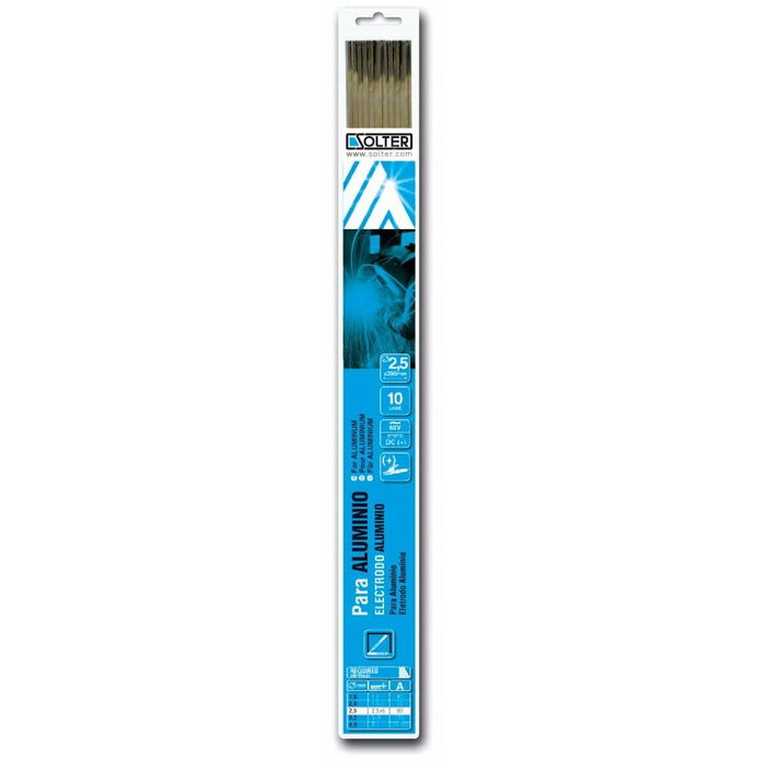 Solter Electrodo para aluminio Ø 2,5 mm, blíster de 10 uds
