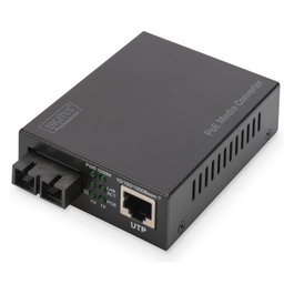 Digitus DN-82150 Convertidor de Medios Gigabit PoE RJ45 a SC Multimodo