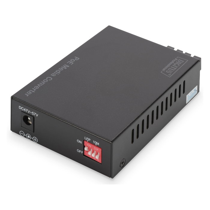 Digitus DN-82150 Convertidor de Medios Gigabit PoE RJ45 a SC Multimodo