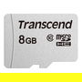 Transcend SDHC USD300S Tarjeta de Memoria microSD 8GB Clase 10, Lectura 20 MB/s, Escritura 10 MB/s