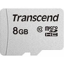 Transcend 300S Tarjeta microSDHC 8 GB Plata
