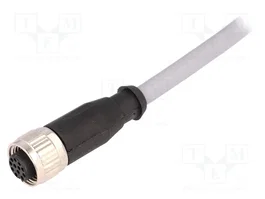 HARTING Conector M12 Hembra de 12 Pines con Cable de 10m PVC
