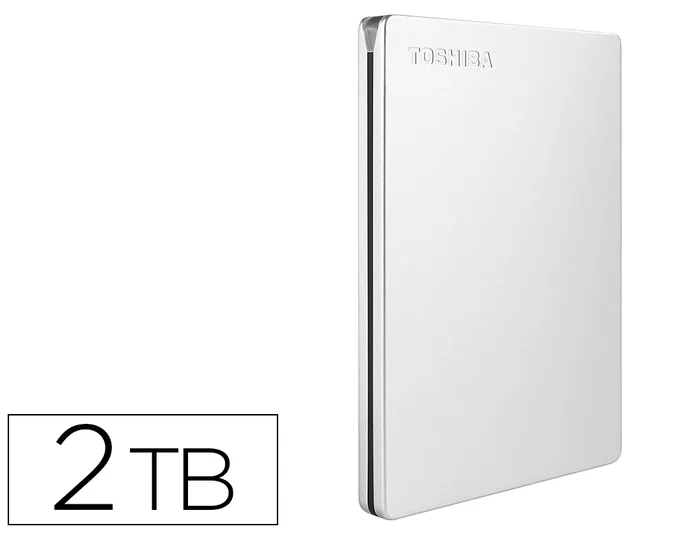 Toshiba Canvio Slim 2 TB Plata Toshiba Canvio Slim 2 TB Plata