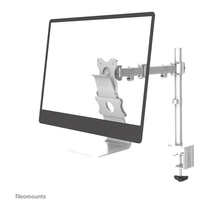 Neomounts FPMA-VESAMAC2127 Adaptador de Montaje VESA 75x75 y 100x100 mm, Compatible con Monitores de 21.5 a 27 Pulgadas, Plata, Acero, Soporte Hasta 15 kg