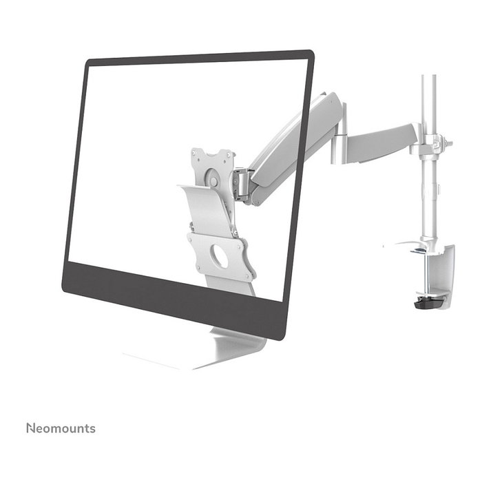 Neomounts FPMA-VESAMAC2127 Adaptador de Montaje VESA 75x75 y 100x100 mm, Compatible con Monitores de 21.5 a 27 Pulgadas, Plata, Acero, Soporte Hasta 15 kg