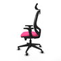 PIQUERAS Y CRESPO Silla de oficina Cilanco Rosa y Negro con Mecanismo Sincro