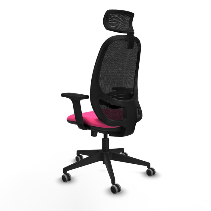 PIQUERAS Y CRESPO Silla de oficina Cilanco Rosa y Negro con Mecanismo Sincro PIQUERAS Y CRESPO Silla de oficina Cilanco Rosa y Negro con Mecanismo Sincro