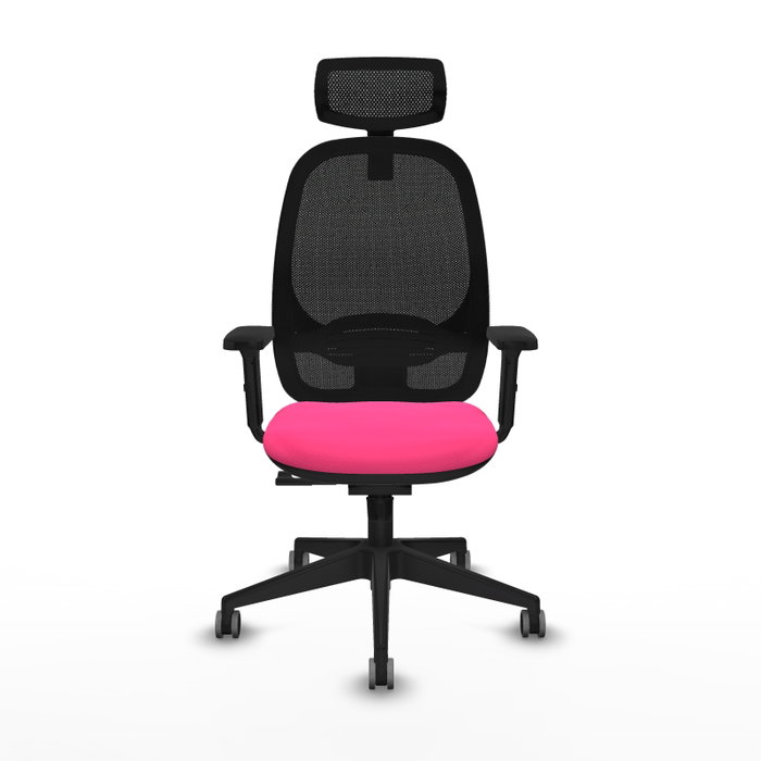 PIQUERAS Y CRESPO Silla de oficina Cilanco Rosa y Negro con Mecanismo Sincro PIQUERAS Y CRESPO Silla de oficina Cilanco Rosa y Negro con Mecanismo Sincro
