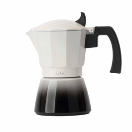 Cafetera Italiana JATA HCAF2403 Crema Aluminio 3 Tazas