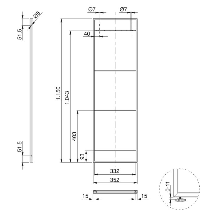 Emuca Juego de estructuras para estantería Lader, altura 1150mm, Acero, Pintado negro Emuca Juego de estructuras para estantería Lader, altura 1150mm, Acero, Pintado negro