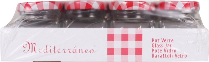 Mediterraneo Tarrito Vidrio Multiusos 60 cc 4.4 cm (ancho) x 5.5 cm (alto) x 4.4 cm (largo) (72 Unidades)