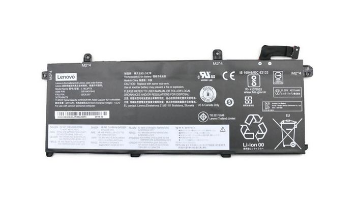 Lenovo Batería Interna de Litio 50Wh 11.55V 3 Celdas para ThinkPad T490 Lenovo Batería Interna de Litio 50Wh 11.55V 3 Celdas para ThinkPad T490