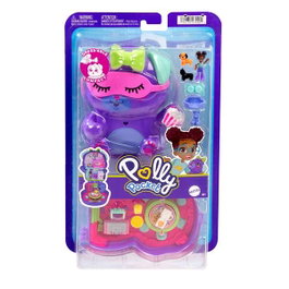 Mattel Estuche Animal para Mini Muñecas Polly Pocket World, 29.20x17.80x5.70 cm, Modelos Surtidos