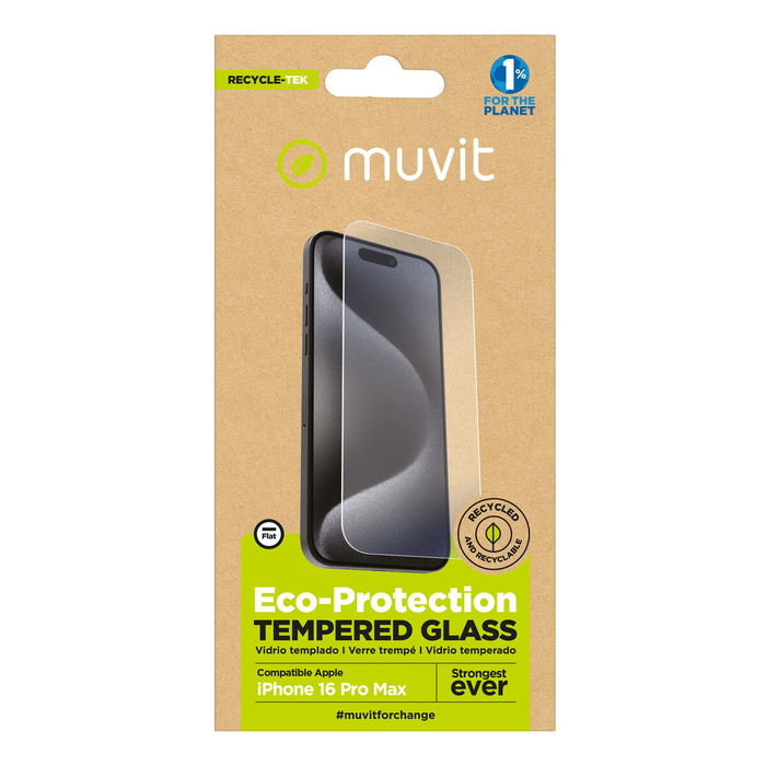 Protector de Pantalla para Móvil Muvit for Change iPhone 17 Pro Max/16 Pro Max Protector de Pantalla para Móvil Muvit for Change iPhone 17 Pro Max/16 Pro Max