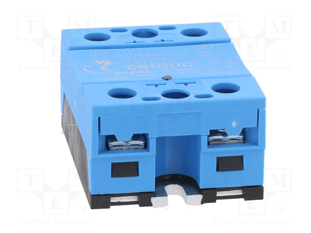 CELDUC Relé de semiconductor 1-fásico SO8 50A 12÷275VAC CELDUC Relé de semiconductor 1-fásico SO8 50A 12÷275VAC