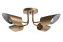 DKD Home Decor Lámpara de Techo Moderna Dorada Metal 4 Focos 67 x 20 x 67 cm