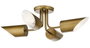 DKD Home Decor Lámpara de Techo Moderna Dorada Metal 4 Focos 67 x 20 x 67 cm