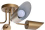 DKD Home Decor Lámpara de Techo Moderna Dorada Metal 4 Focos 67 x 20 x 67 cm
