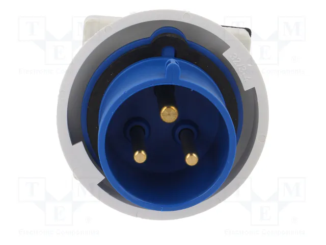 PAWBOL Conector de alimentación AC Macho 32A 400VAC 3 Pines PAWBOL Conector de alimentación AC Macho 32A 400VAC 3 Pines