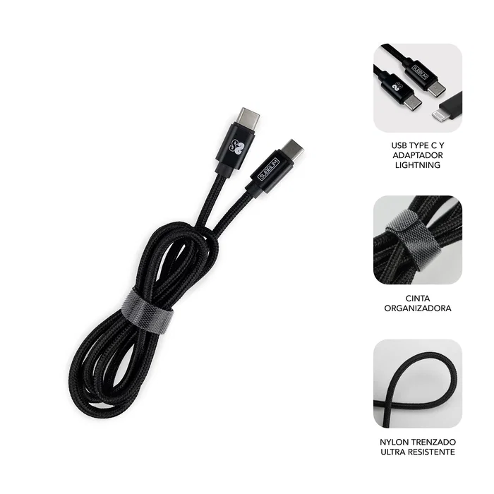 Subblim Cargador de Pared Ultra Rápido 25W con 2 Puertos y Cable USB-C a Lightning Negro y Gris Subblim Cargador de Pared Ultra Rápido 25W con 2 Puertos y Cable USB-C a Lightning Negro y Gris