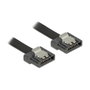 DeLOCK Cable SATA III FLEXI 10 cm Negro