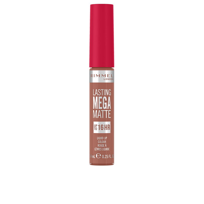 Rimmel London Lasting Mega Matte Lip Colour #700 Be My Baby - Pintalabios líquido mate duradero 16h, vegano, 7.4 ml Rimmel London Lasting Mega Matte Lip Colour #700 Be My Baby - Pintalabios líquido mate duradero 16h, vegano, 7.4 ml