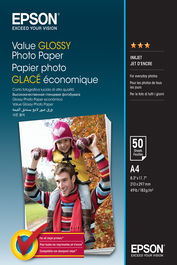 EPSON Value Glossy Photo Paper - A4 - 50 Hojas