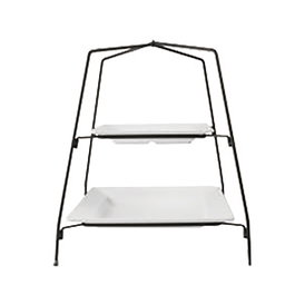 1946 Soporte Para Fuentes E1016-13-IV/BK E1016-10-IV/BK Acero Pintado 37,5x37,5x44,9 cm
