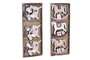 DKD Home Decor Set de 3 Decoraciones Colgantes de MDF Surtidas