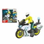 Smoby Moto fricción Guardia Civil con figura, luz y sonido 17 cm