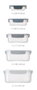 Joseph Joseph Nest Lock Set de 5 recipientes para alimentos, Azul