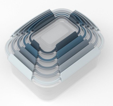 Joseph Joseph Nest Lock Set de 5 recipientes para alimentos, Azul